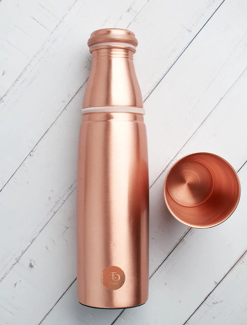 Copper Water bottle with 250ml Copper Glass