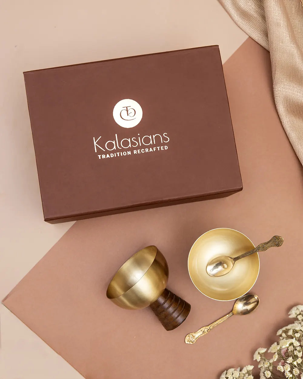 Brass Dessert Cups – Scratch-Resistant, Sturdy Build