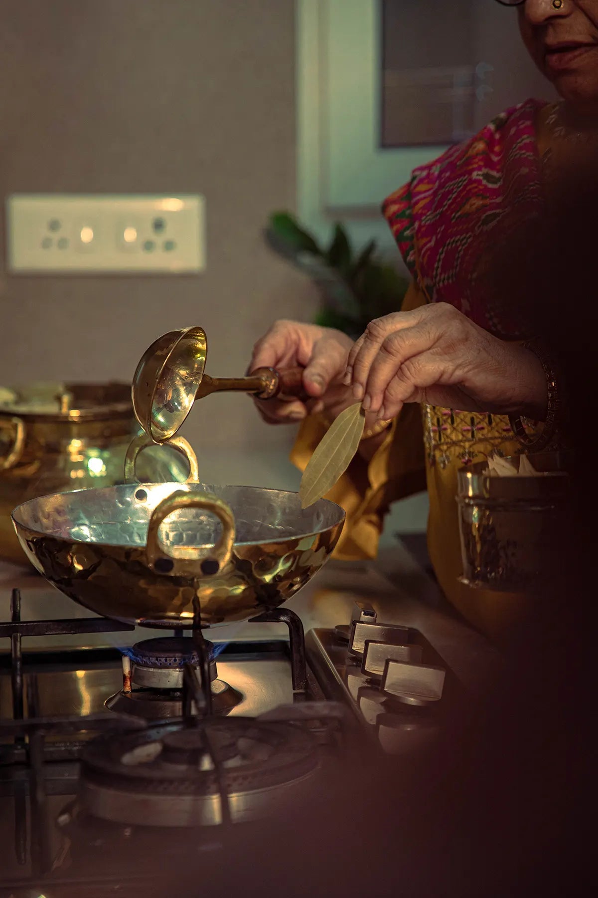 Brass Kadhai with Lid- Tin coated, Naturally Non Stick - Kalasians